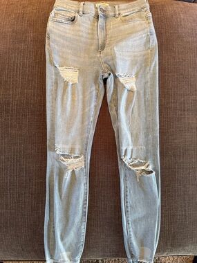 DL1961 Farrow Skinny High Rise Distressed Light Blue Women's Jeans